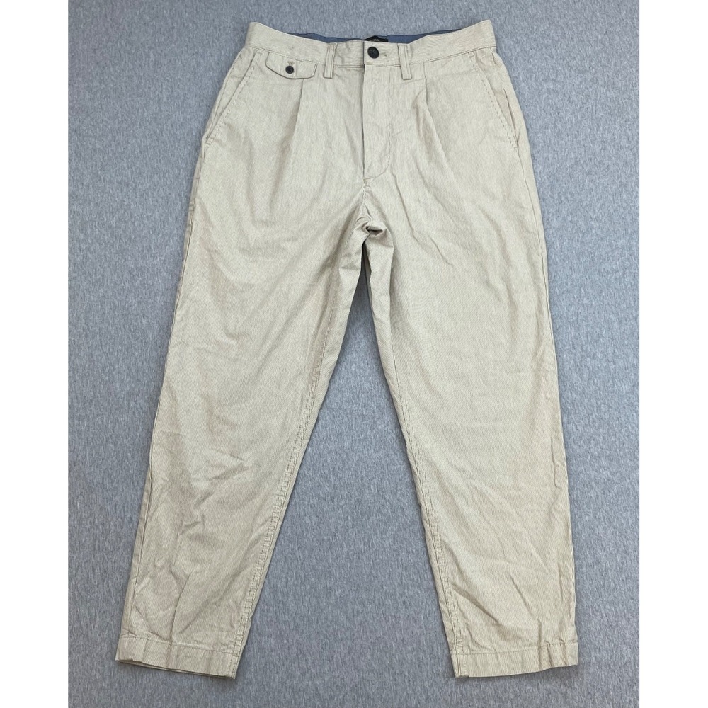 Banana Republic Pants Mens 29 x 30 Beige Cotton Blend Stretch Relaxed Tapered
